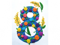 «Маме с любовью...» Мастер-класс по изготовлению открытки из пластилина (6+)